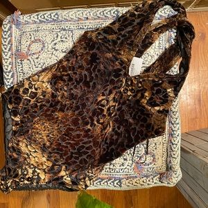 Zara leaped print bodysuit size Small